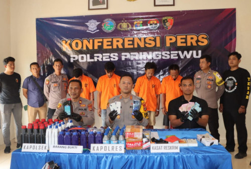 Operasi Sikat Krakatau 2025: Polres Pringsewu Bekuk 13 Tersangka Kasus Pencurian