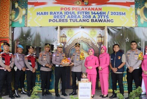 Kapolres Tulang Bawang Tinjau Kesiapan Pos Pengamanan Operasi Ketupat 2025