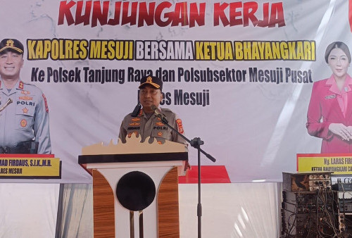Kunker ke Mapolsek Tanjung Raya, Ini Pesan Kapolres Mesuji