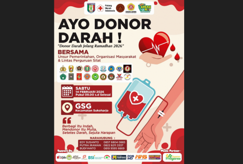 Jelang Ramadhan, Karang Taruna Sukoharjo dan PWI Pringsewu Gelar Donor Darah 
