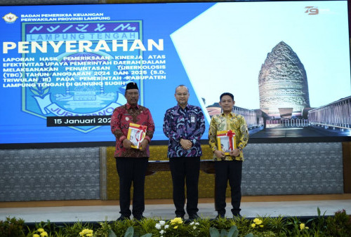  BPK RI Serahkan LHP Kinerja Program Penuntasan TBC kepada Pemkab Lampung Tengah