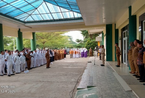 Bupati Pringsewu Pimpin Apel Pagi di RSUD, Dorong Maksimalkan Pelayanan Kesehatan 