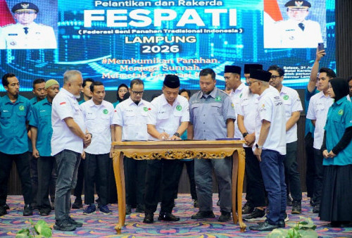 Riyanto Pamungkas Resmi Dilantik Jadi Ketua FESPATI Lampung Periode 2026–2031