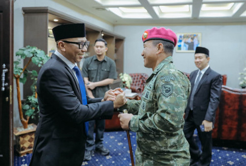 Gubernur Lampung Terima Kunjungan Pamit Danbrigif 4 BS Kolonel Marinir Supriadi Tarigan 