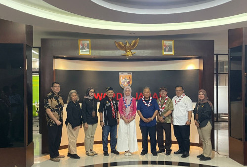 Wagub Jihan Dampingi Kwarda Lampung Pelajari Pengelolaan Badan Usaha Pramuka di Jawa Barat 