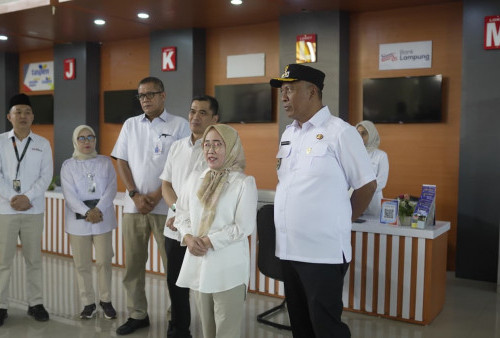 Plt. Bupati Lamteng Bersama Pjs. Direktur Utama Bank Lampung Kunjungi MPP