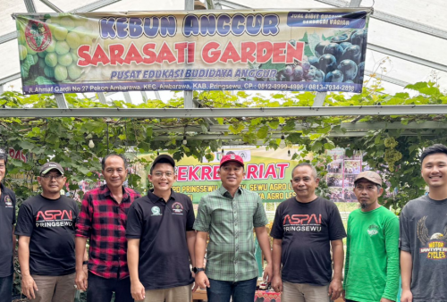 Kunjungi Sekretariat ASPAI DPD Pringsewu, Bupati Lambar Apresiasi Petani Anggur