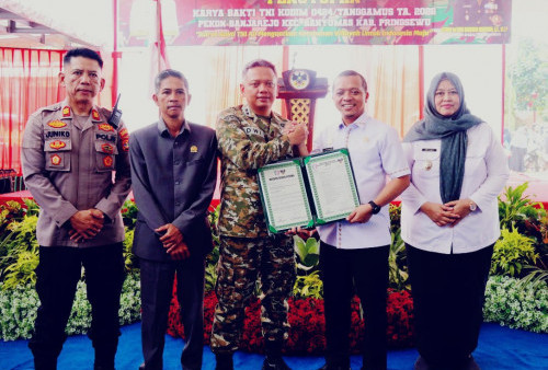 Bupati Pringsewu: Karya Bakti TNI Jadi Bukti Nyata Gotong Royong Bangun Desa