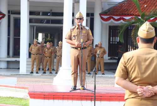 Apel Mingguan Pemkab Lamteng: Bupati Ardito Ajak ASN Perkuat Solidaritas dan Gotong Royong