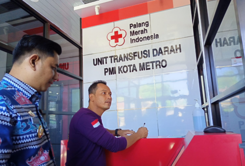 Stok Darah Menipis, PMI Metro Andalkan Donor Sukarela dan Bantuan Antar Daerah