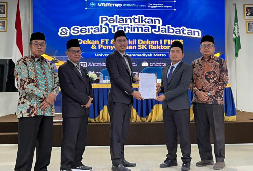 Sertijab dan Pelantikan Pejabat UM Metro, PWM Dorong Konsistensi dan Tanggung Jawab Kepemimpinan