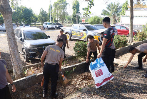 Polres Mesuji Gelar Gerakan Indonesia Asri, Ajak Warga Jaga Kebersihan Lingkungan
