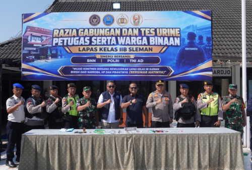 Razia Lapas Sleman, 30 Petugas dan Warga Binaan Jalani Tes Urine