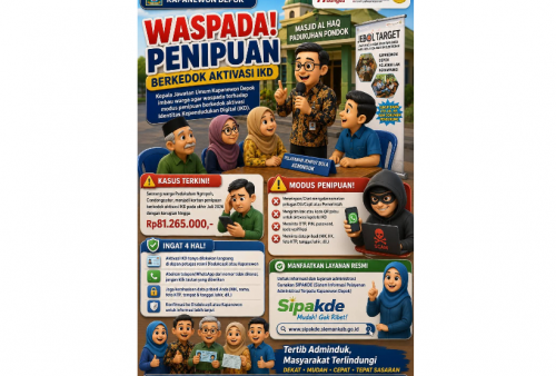 Waspada Modus Baru Penipuan IKD, Warga Sleman Rugi Rp81 Juta Gegara Data Pribadi