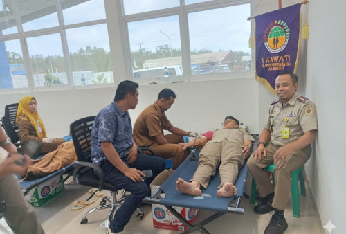 BPN Mesuji Bersama Dinkes Gelar Bakti Sosial Donor Darah