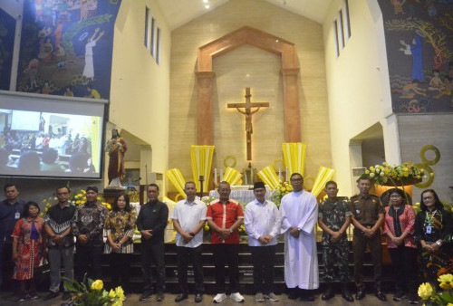 Ribuan Umat Katolik Hadiri Perayaan Paskah di Kotabaru, Wali Kota Yogyakarta Tekankan Toleransi