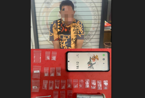 Satnarkoba Polres Lampung Utara Bekuk Pengedar Sabu 16 Paket di Kotabumi Selatan
