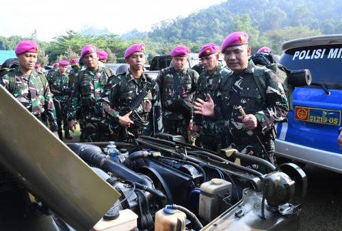 Danbrigif 4 Mar/BS Pimpin Apel Gabungan, Perkuat Soliditas Prajurit Marinir Lampung