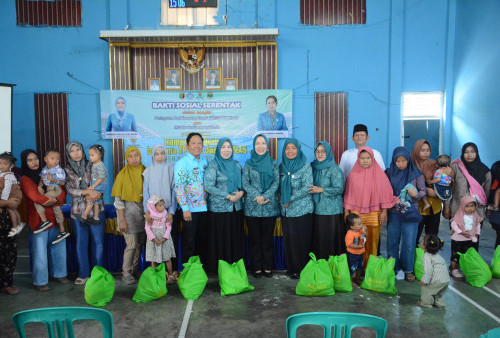 Ketua IV TP PKK Lamteng Wakili Plt. Ketua Hadiri Baksos HKG PKK dan HUT Lampung di Bandar Sari