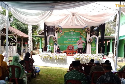 Pengajian Tahunan Jemaah Thoriqoh Qodiriyah, Kapolres Mesuji Tekankan Pentingnya Keamanan dan Kerukunan