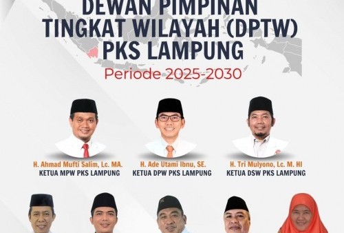DPP PKS Resmi Umumkan Susunan Kepengurusan DPTW Provinsi Lampung 2025–2030