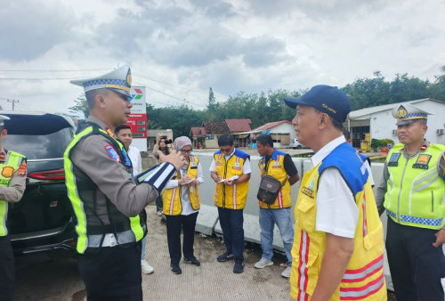 Kasatlantas Polres Mesuji Cek Kesiapan Pos Pam dan Pos Yan Jelang Ops Ketupat Krakatau 2026
