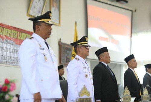 Bupati Ardito Wijaya Tegaskan Sinergi dan Kebersamaan dalam Pidato Politik Perdana di DPRD Lampung Tengah