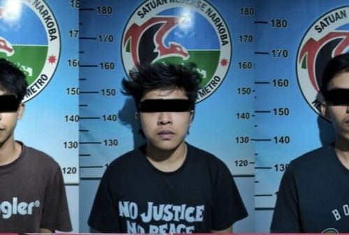 Simpan Tembakau Gorila dan Sabu di Rumah Kontrakan, Tiga Pemuda Metro Timur Diciduk Polisi