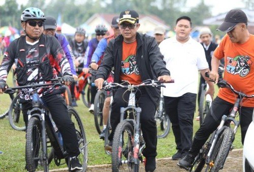 Ardito Wijaya Hadiri Lampung Bersepeda-37, Ajak Goweser Jaga Persatuan dan Keselamatan