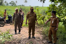 Plt Bupati Lampung Tengah Tinjau Jembatan Jebol di Kampung Joharan