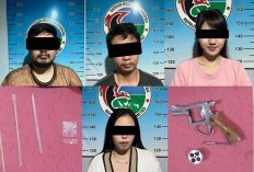 Penggerebekan di Metro Pusat: Sabu dan Senjata Api Rakitan Disita dari Empat Tersangka