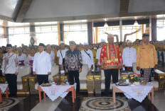 Dharma Santi Caka 1948 dan HUT WHDI, Plt Bupati Lamteng Tekankan Kerukunan Umat