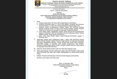 Hasil Seleksi Wawancara dan Makalah 3 JPTP di Kota Metro Resmi Diumumkan