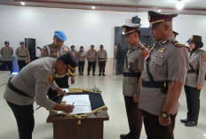Kapolres Mesuji Pimpin Sertijab Kasat Samapta dan Kasat Lantas
