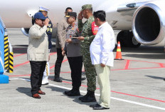Dansatgas Pamwil VVIP Sambut Kedatangan Presiden Prabowo Subianto di YIA