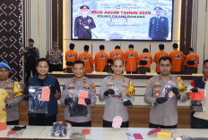 Konferensi Pers Akhir Tahun 2025, Polres Tulang Bawang Bongkar 153 Kasus Kriminal