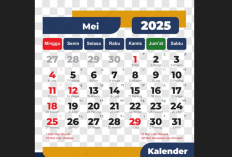 29 Mei hingga 1 Juni 2025 Libur Panjang, Yuk Rencanakan Aktivitas Positif!