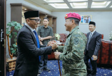 Gubernur Lampung Terima Kunjungan Pamit Danbrigif 4 BS Kolonel Marinir Supriadi Tarigan 