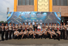 Hari Bhayangkara ke-79, Polres Pringsewu Gelar Upacara Kenaikan Pangkat Penuh Haru