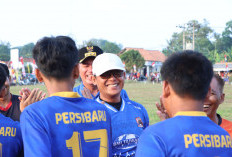 Bupati Lampung Tengah Resmi Buka Turnamen Sepakbola Tingkat Kecamatan di Bumi Nabung