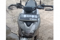 Motor Raib Saat Belanja di Alfamart Gunung Terang, Aksi Pelaku Terekam CCTV