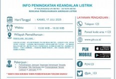 PLN Umumkan Pemadaman Listrik di Kota Metro Kamis 17 Juli 2025, Ini Wilayah yang Terdampak!