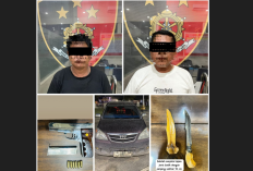 Polres Mesuji Berhasil Amankan Dua Pria Bawa Senpira dan Sajam