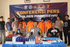 Polres Pringsewu Tangkap Empat Pelaku Pencurian dan Penadah di Pardasuka